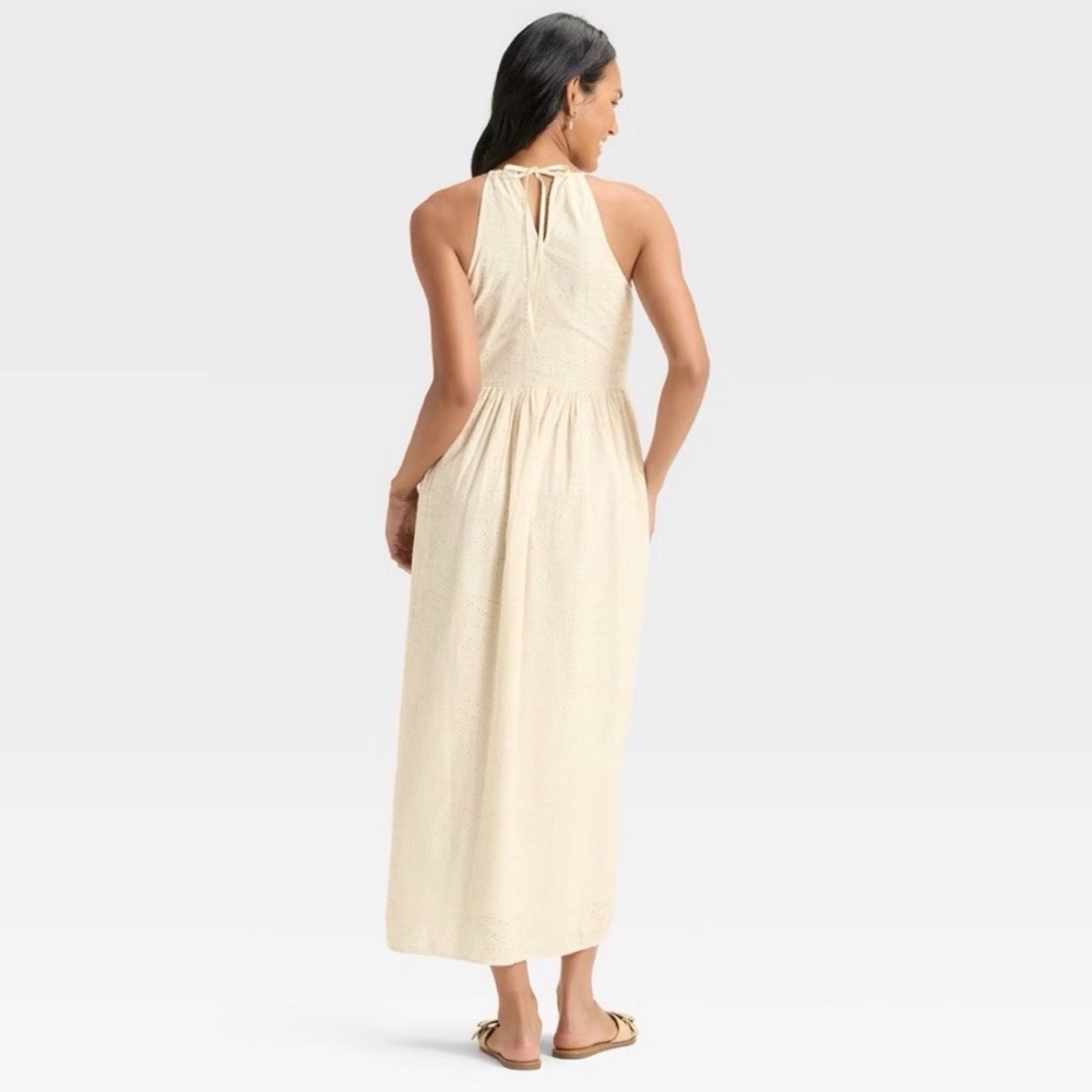 Universal Thread eyelet seashell A-line dress Siz… - image 3